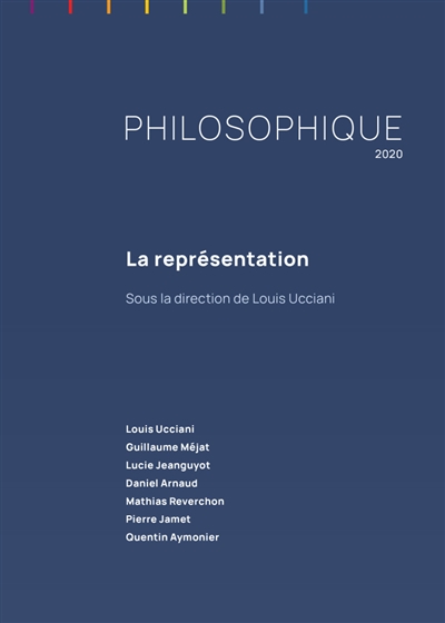 Philosophique, n° 2020. La représentation