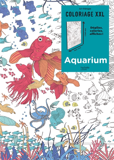 Aquarium : coloriage XXL