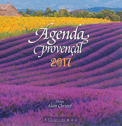 Agenda provençal 2017 : couverture lavande