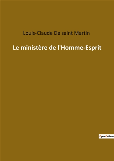 Le ministère de l'Homme-Esprit