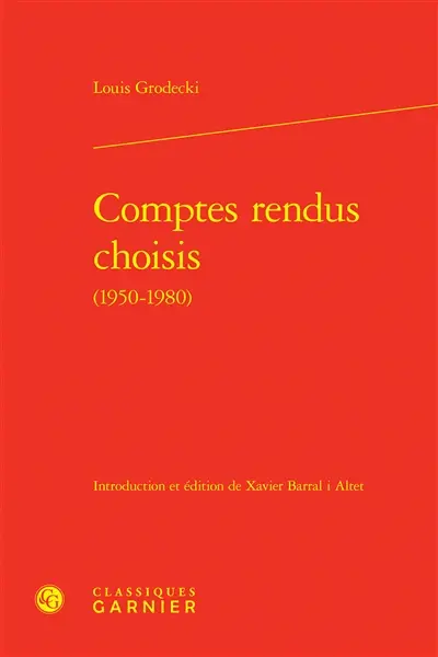 Comptes rendus choisis (1950-1980)