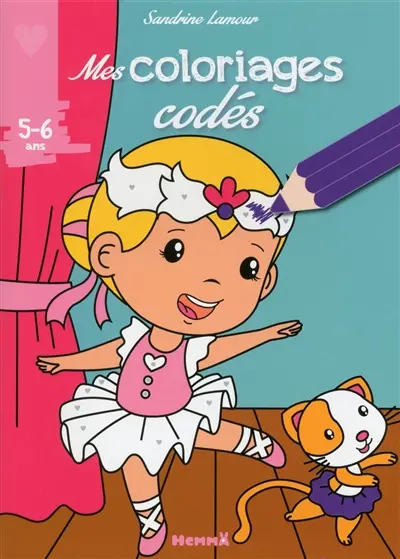 Mes coloriages codés, 5-6 ans : ballerine