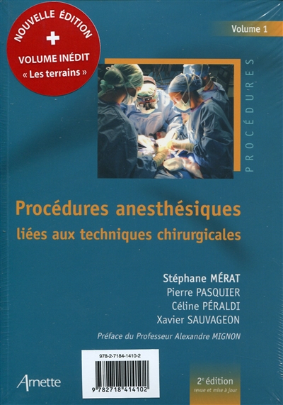 Coffret procédures anesthésiques