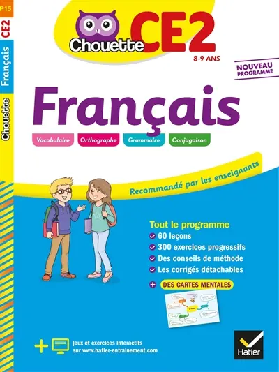 Français CE2, 8-9 ans : nouveau programme