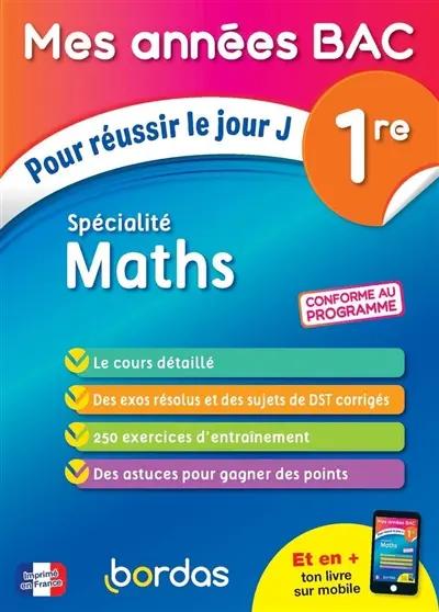 Spécialité maths 1re : conforme au programme