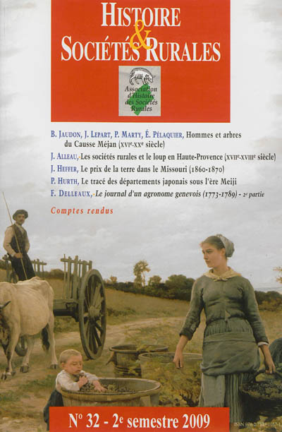 Histoire & sociétés rurales, n° 32