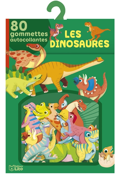 Les dinosaures : 80 gommettes autocollantes