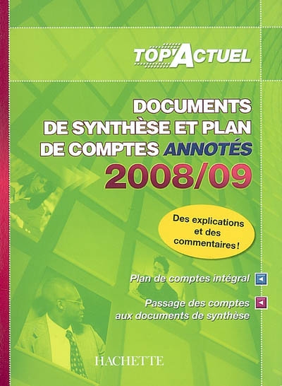 Documents de synthèse et plan de comptes annotés 2008-09
