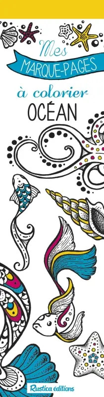 Océan : mes marque-pages à colorier