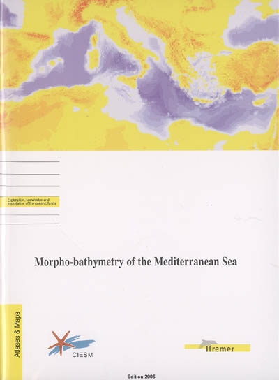 Morpho-bathymetry of the Mediterranean Sea : scale 1-2 000 000, Mercator Projection (N 38 °), Ellipsoïd WGS 84