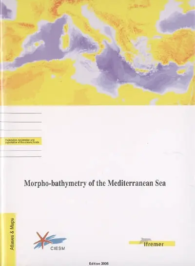 Morpho-bathymetry of the Mediterranean Sea : scale 1-2 000 000, Mercator Projection (N 38 °), Ellipsoïd WGS 84
