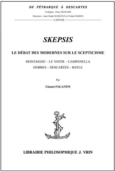 Skepsis : le débat des modernes sur le scepticisme