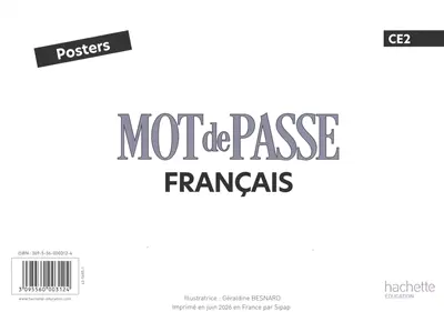 Mot de passe, français, CE2 : posters : 2026