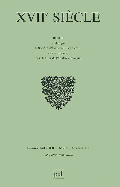 Dix-septième siècle, n° 213