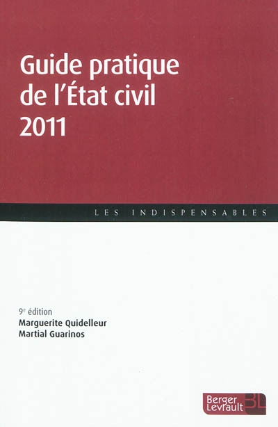 Guide pratique de l'état civil 2011