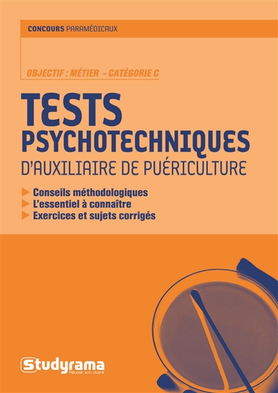 Tests d'aptitude d'auxiliaire de puériculture : catégorie C