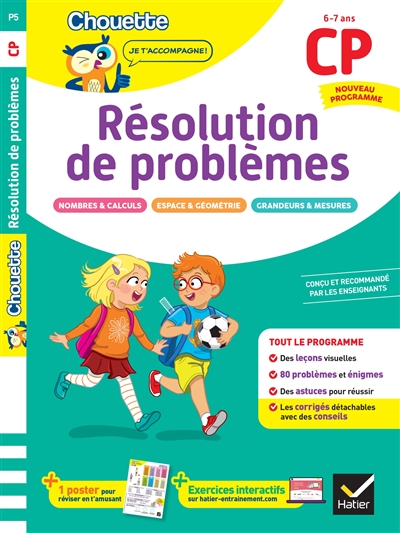 Résolution de problèmes CP, 6-7 ans : leçons et exercices corrigés : cahier de soutien, nouveau programme