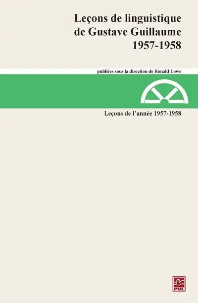 Leçons de l'année 1957-1958