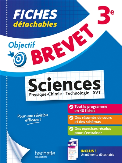 Sciences 3e : physique chimie, technologie, SVT