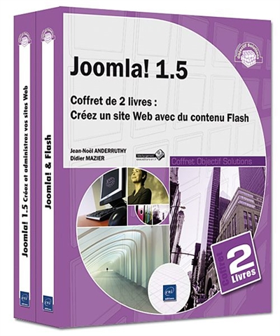Joomla ! 1.5, coffret de 2 livres : créez un site Web avec du contenu Flash