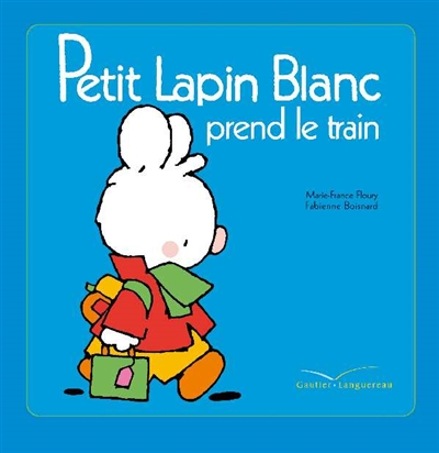 Petit Lapin blanc prend le train