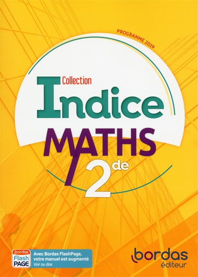 Maths 2de : programme 2019
