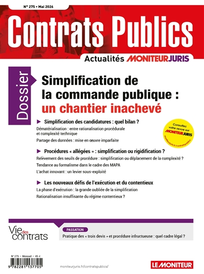 Contrats publics,...