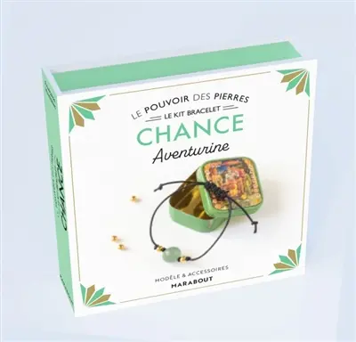 Chance : aventurine : le kit bracelet, modèle & accessoires