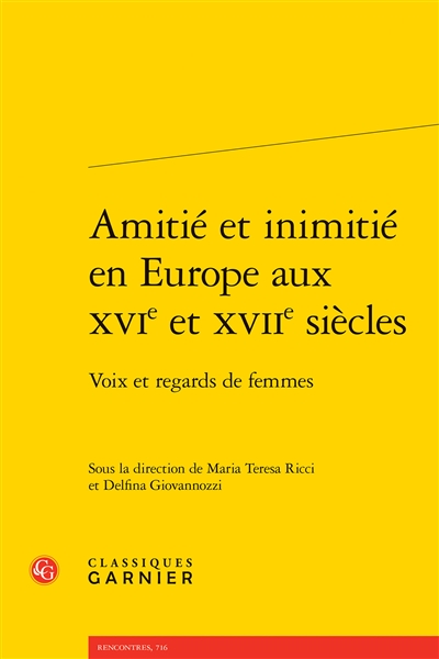 Amitié et inimitié en...