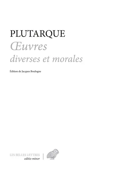 Oeuvres diverses et morales