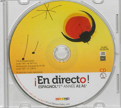 En directo, espagnol, 1re année A1-A1+