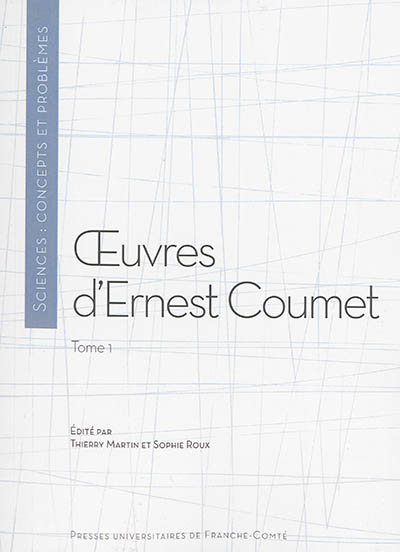 Oeuvres d'Ernest Coumet. Vol. 1