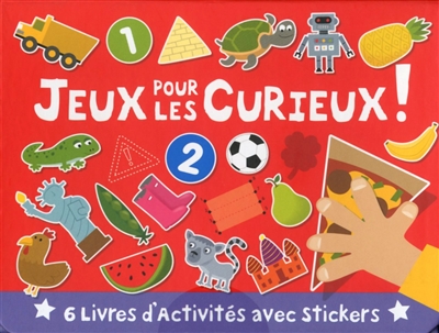 Jeux pour les curieux ! : 6 livres d'activités avec stickers