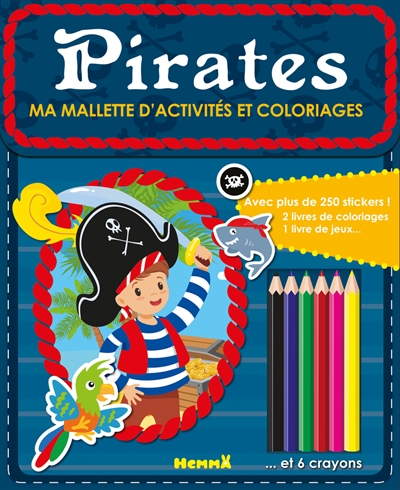 Pirates : ma mallette d'activités et coloriages