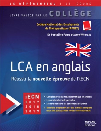 LCA en anglais : réussir la nouvelle épreuve de l'iECN : iECN 2017-2018-2019