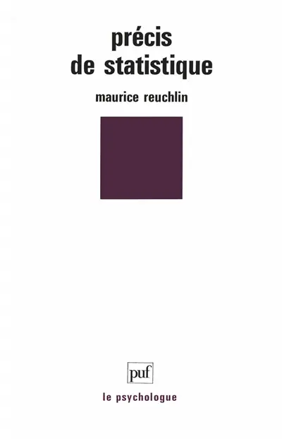 Précis de statistique : présentation notionnelle