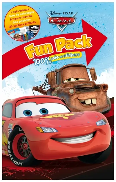Cars : fun pack 100 % colo et stickers