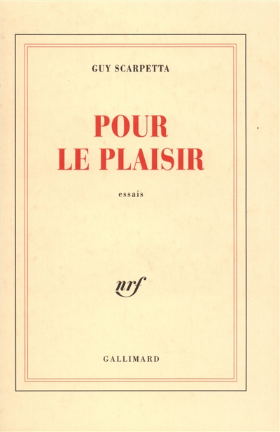 Pour le plaisir