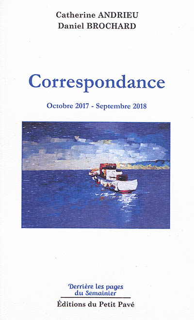 Correspondance : octobre 2017-septembre 2018