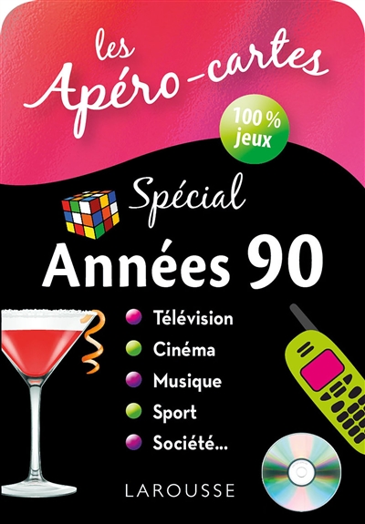 les apéros-cartes spécial années 90 : télévision, cinéma, musique, sport, société...
