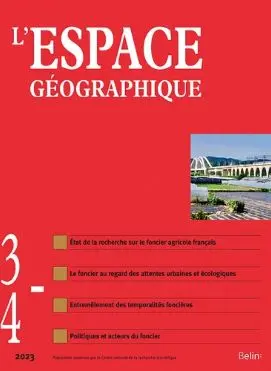Espace géographique, n° 3-4 (2023) Espace géographique, n° 3-4 (2023)