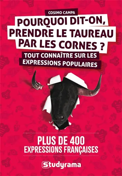 Pourquoi dit-on, prendre le taureau par les cornes ? : tout connaître sur les expressions populaires : plus de 400 expressions françaises