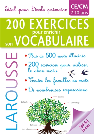 200 exercices pour enrichir son vocabulaire : CE-CM, 7-10 ans