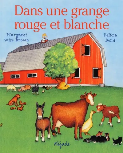 Dans une grange rouge et blanche