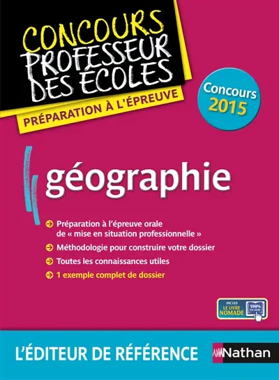 Géographie : préparation à l'épreuve : concours 2015