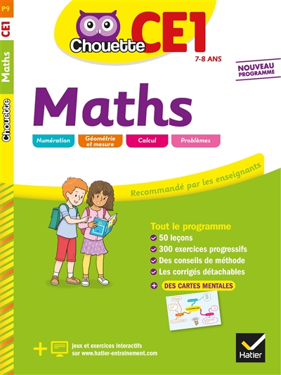 Maths CE1, 7-8 ans : nouveau programme