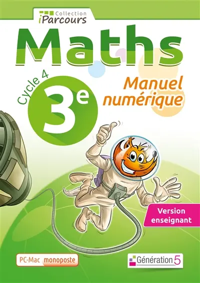 Cahier numérique : maths 3e : version monoposte