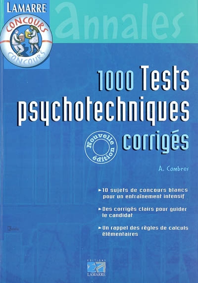 1.000 tests psychotechniques corrigés