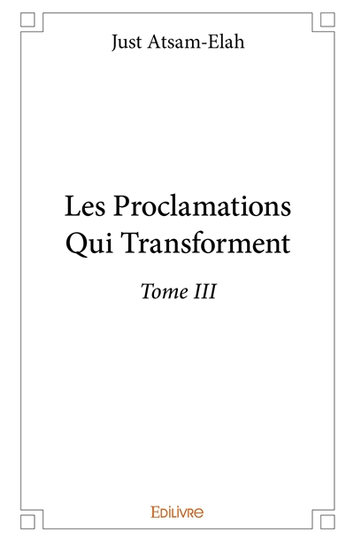 Les proclamations qui...