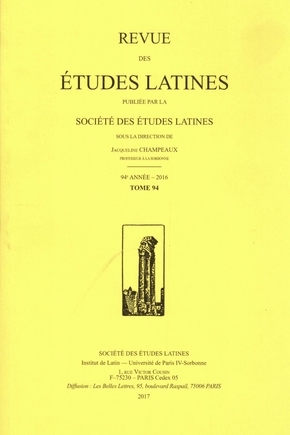 Revue des études latines,...